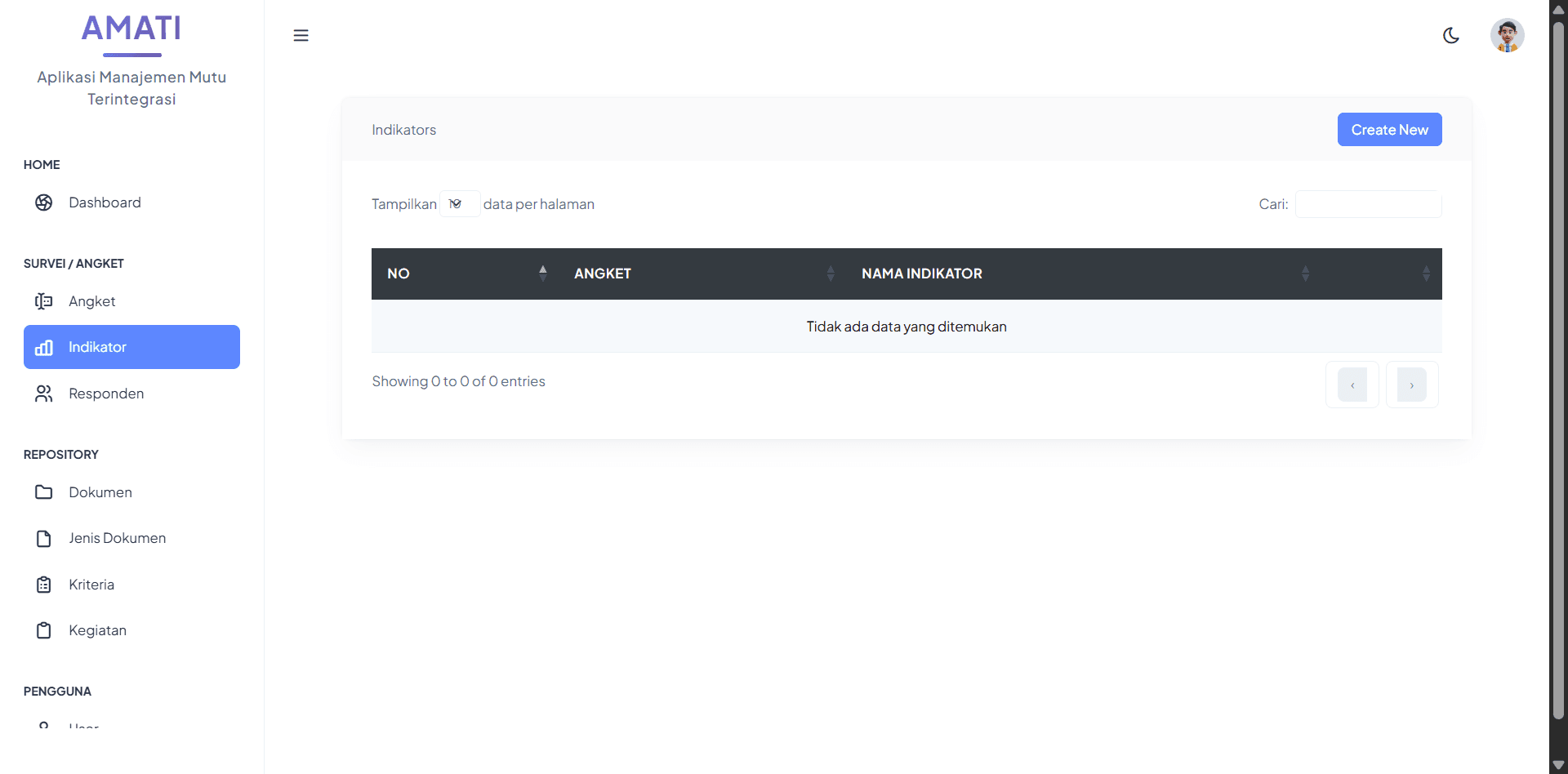 AMATI — Aplikasi Manajemen Mutu Terintegrasi - Image 1