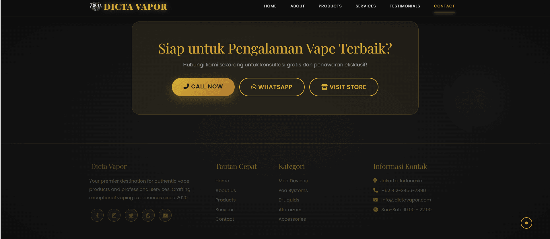Dicta Vapor — Website Profil Perusahaan - Image 2